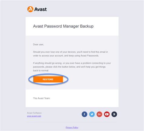 avast backup and restore faq